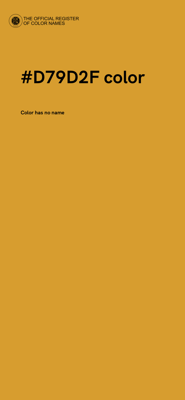 #D79D2F color image