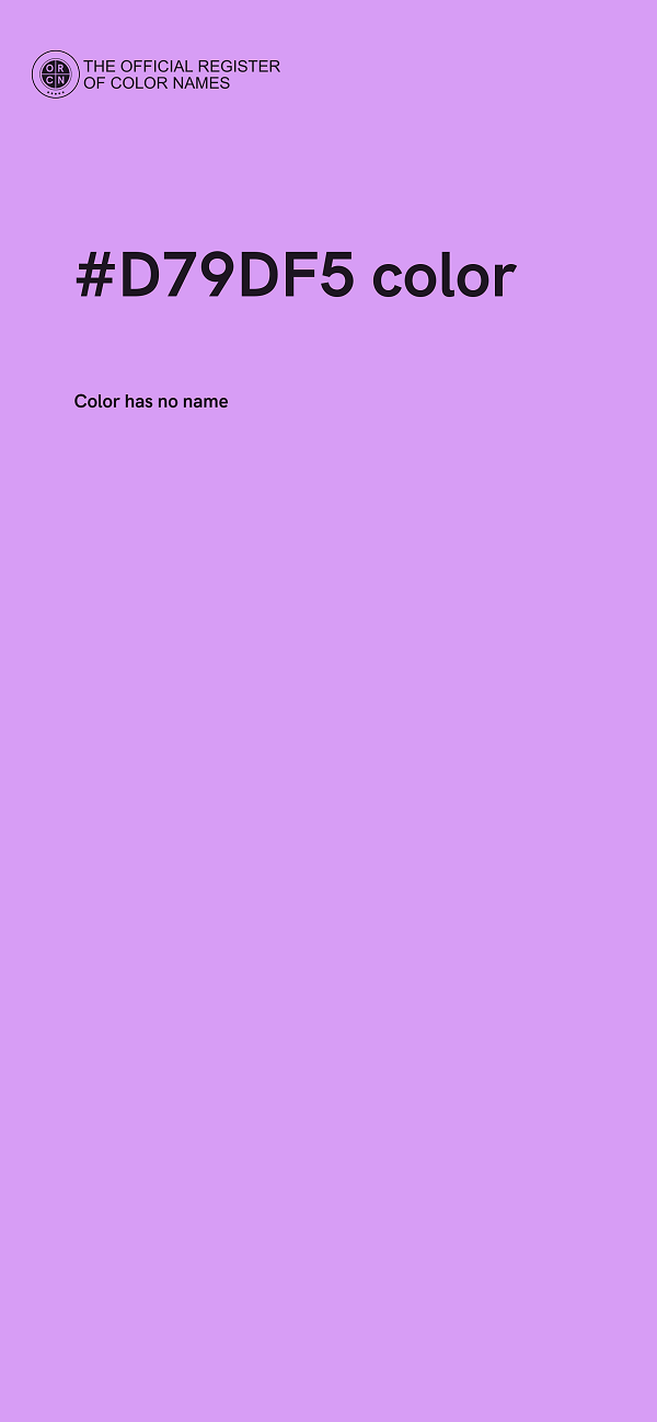 #D79DF5 color image