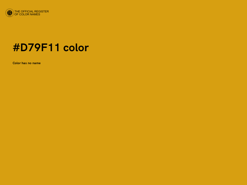 #D79F11 color image