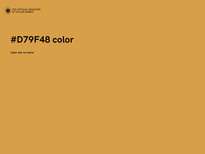 #D79F48 color image