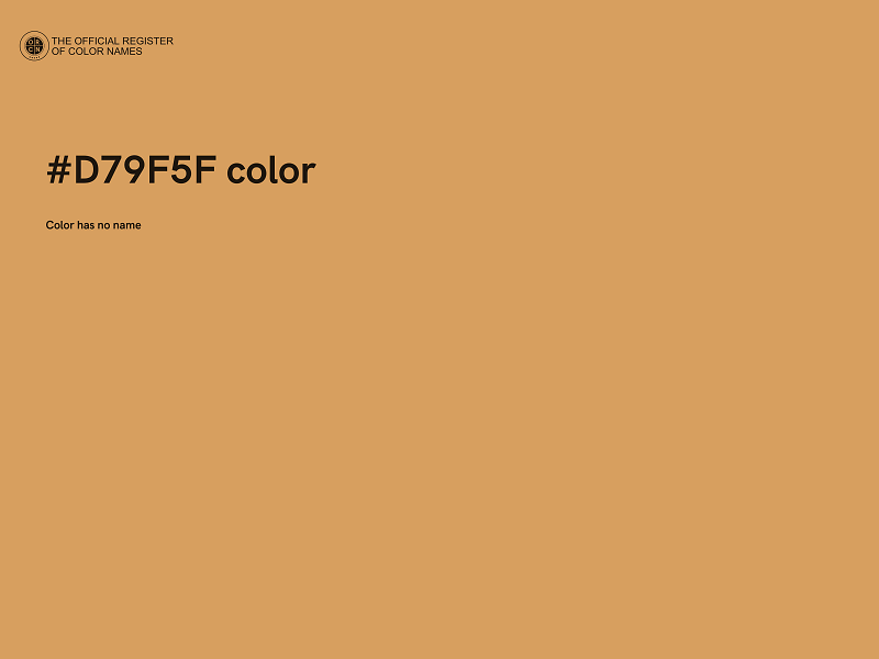 #D79F5F color image