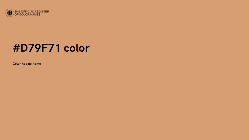 #D79F71 color image
