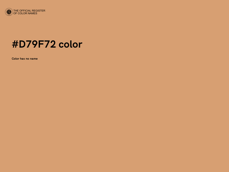 #D79F72 color image
