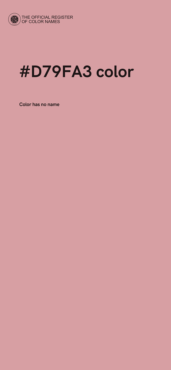 #D79FA3 color image