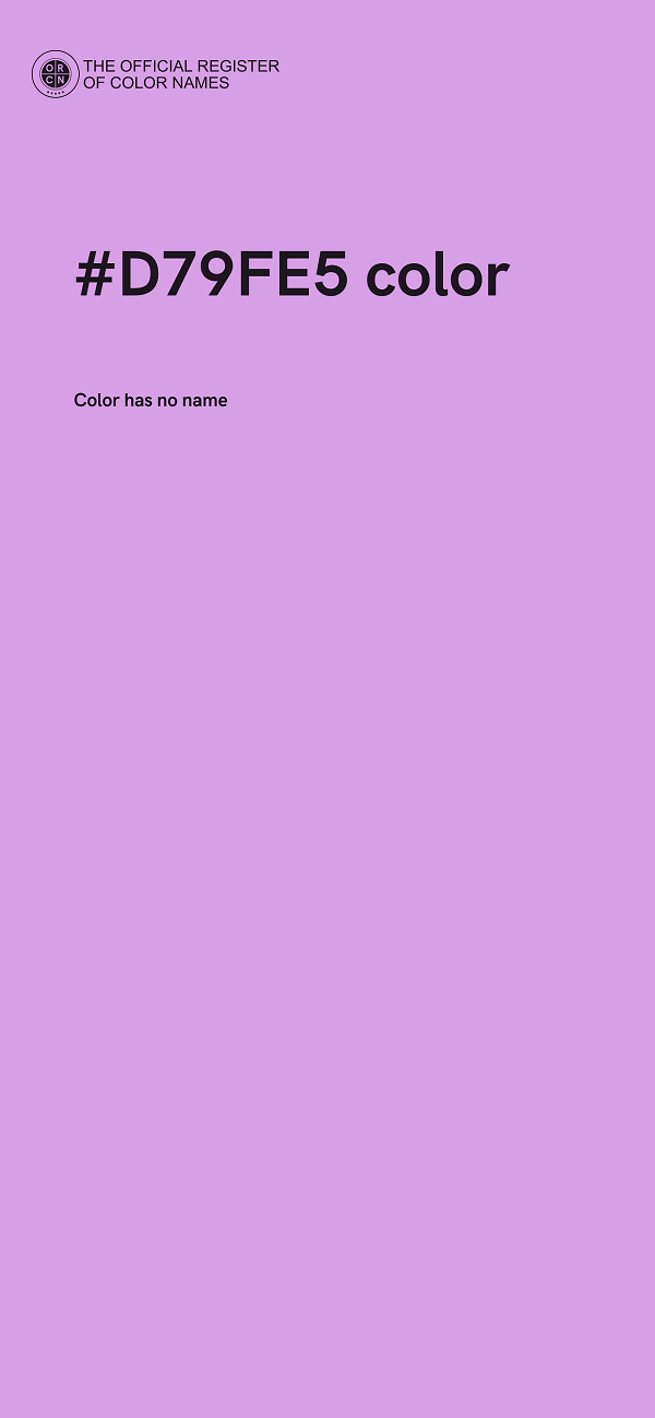 #D79FE5 color image
