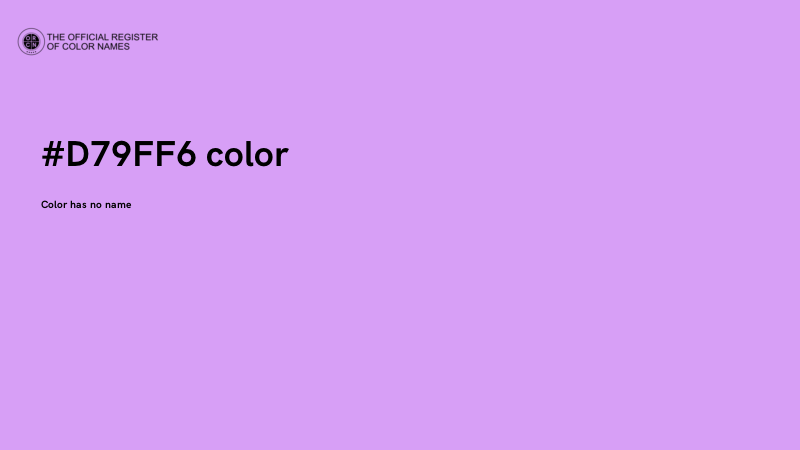#D79FF6 color image