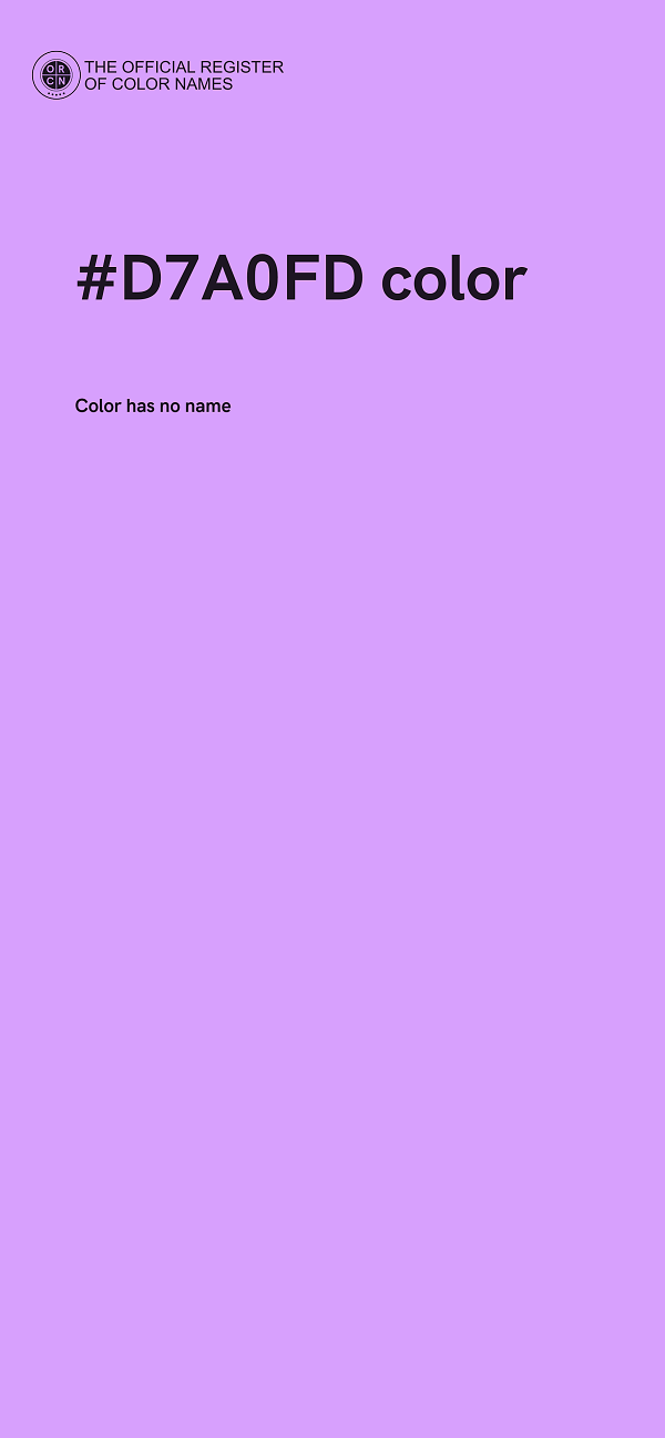 #D7A0FD color image