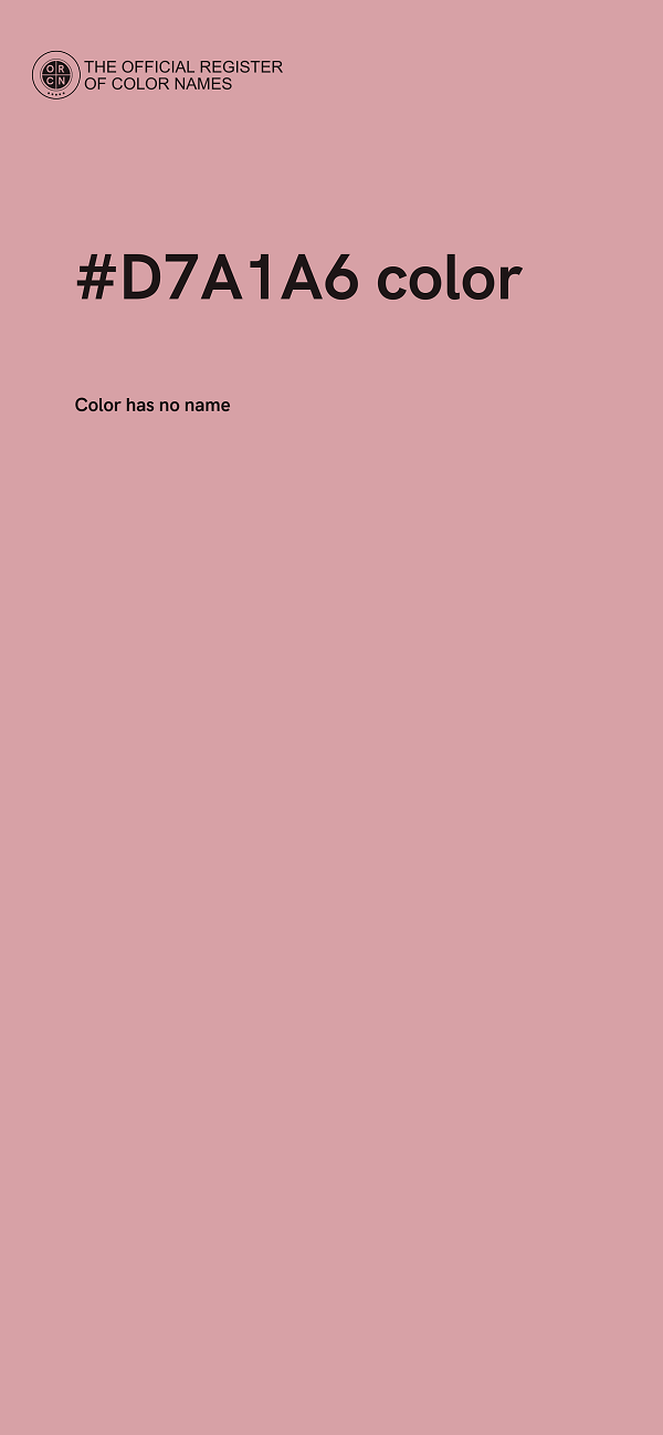 #D7A1A6 color image