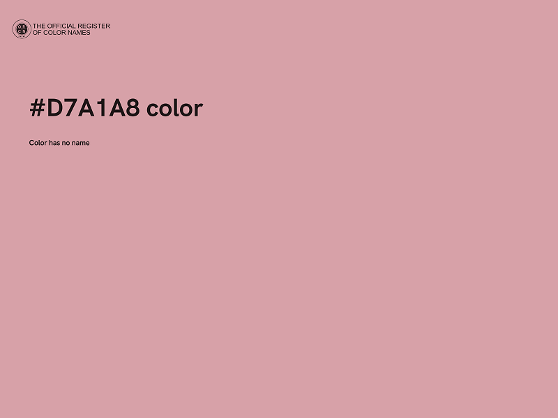 #D7A1A8 color image