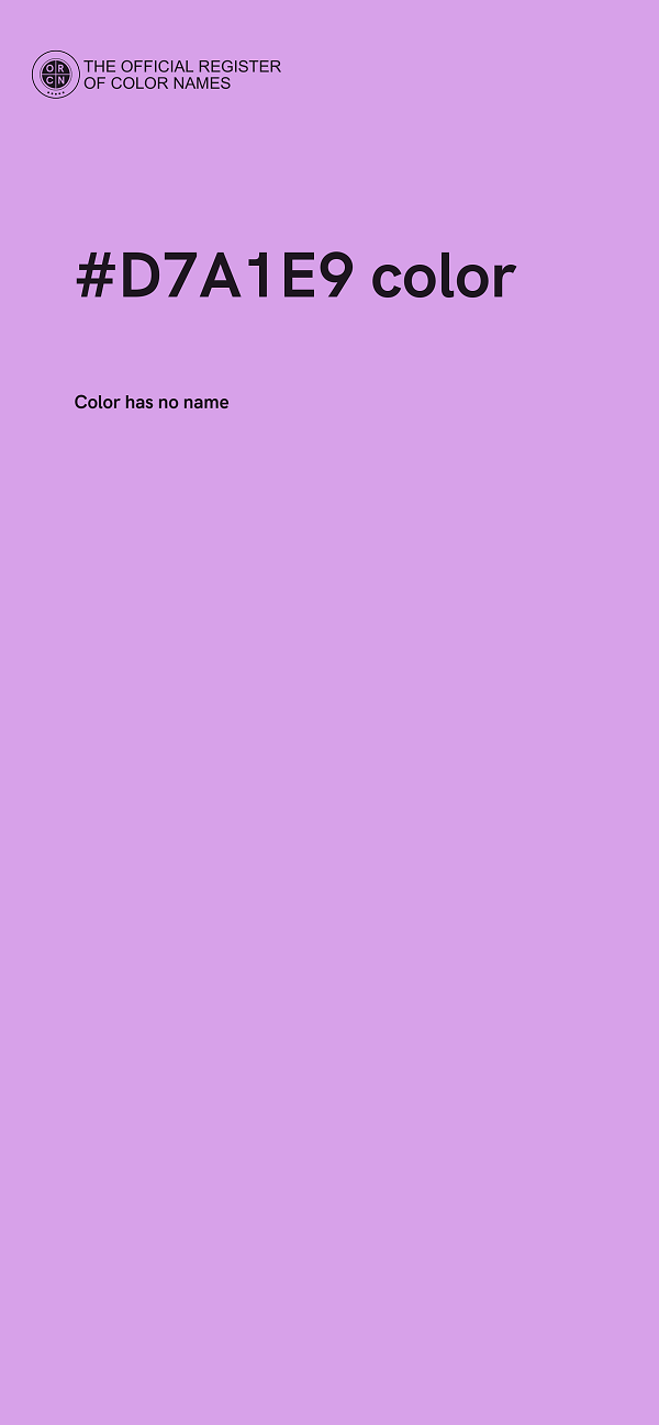#D7A1E9 color image