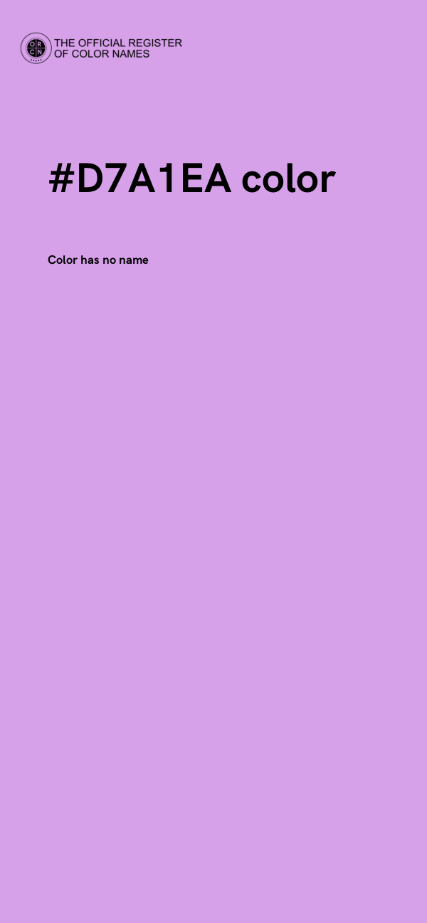 #D7A1EA color image