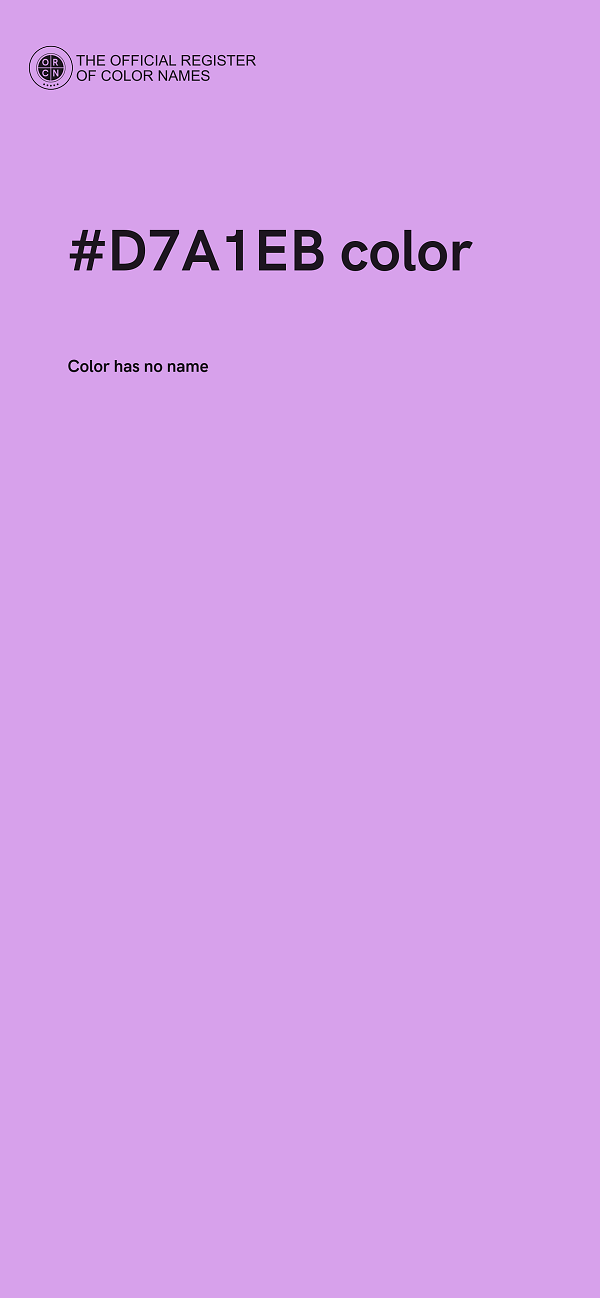 #D7A1EB color image