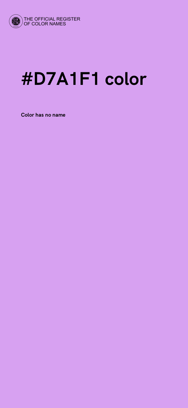 #D7A1F1 color image