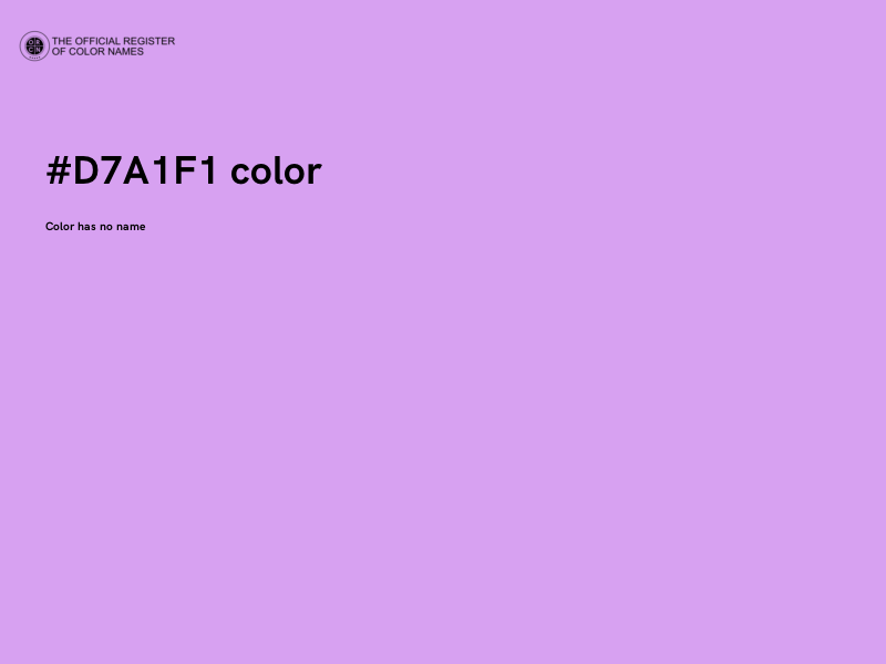 #D7A1F1 color image