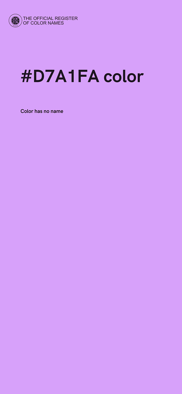 #D7A1FA color image