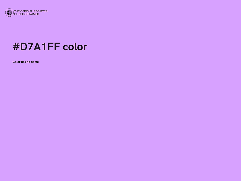 #D7A1FF color image