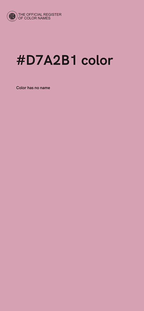 #D7A2B1 color image