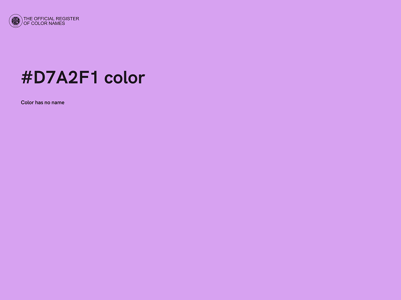 #D7A2F1 color image