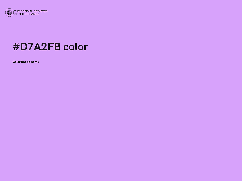#D7A2FB color image