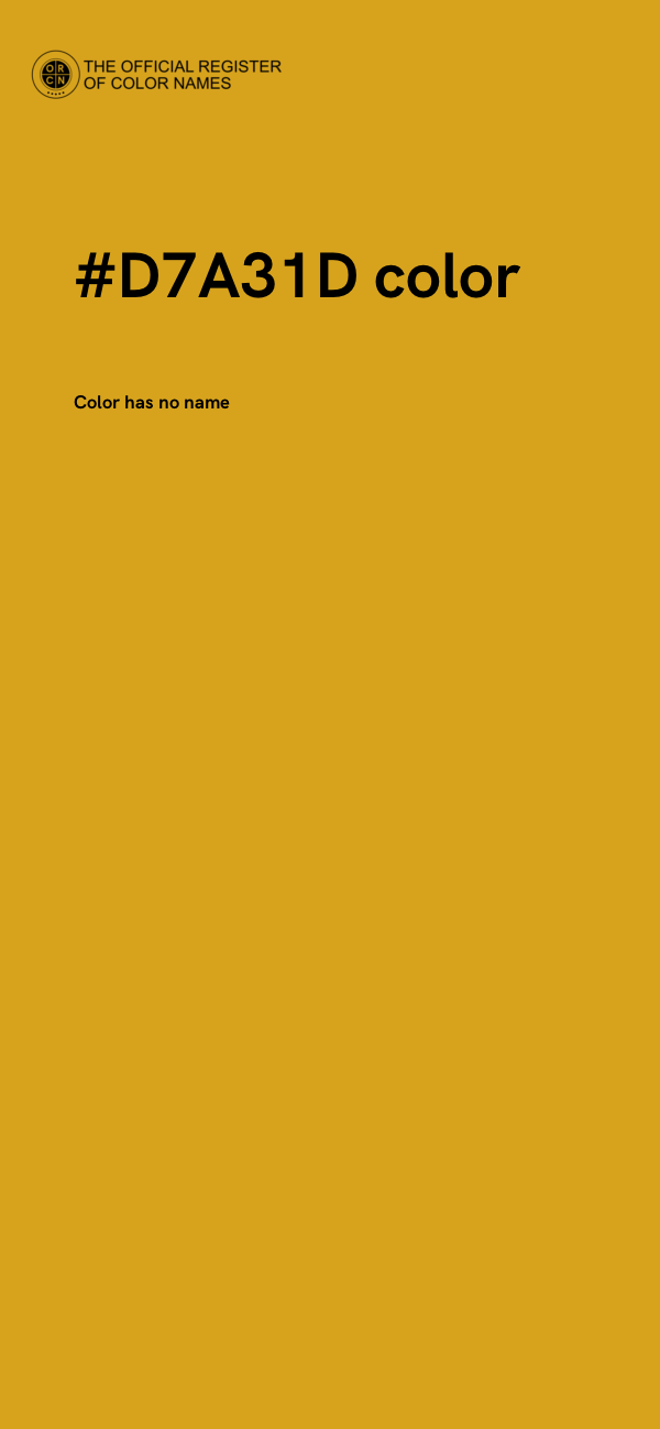 #D7A31D color image