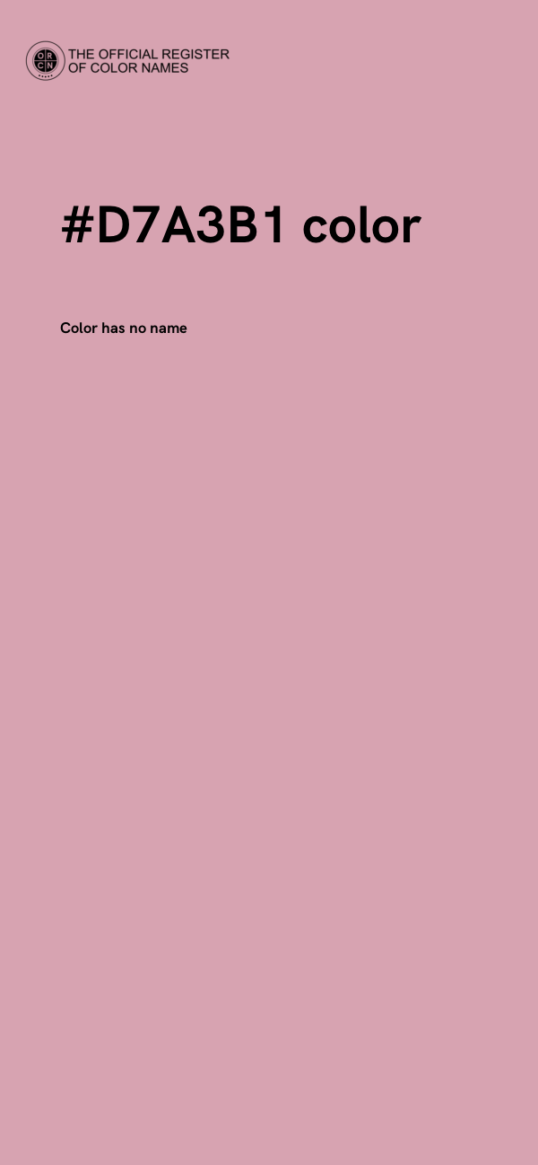 #D7A3B1 color image