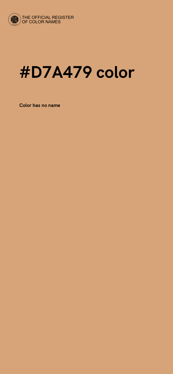 #D7A479 color image
