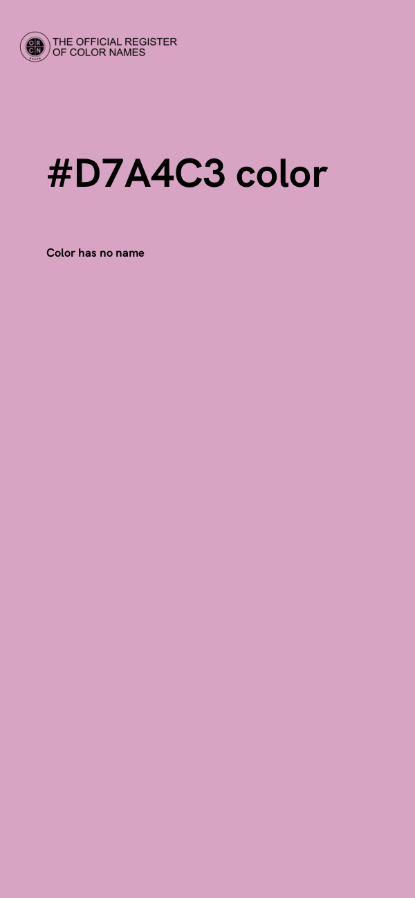 #D7A4C3 color image