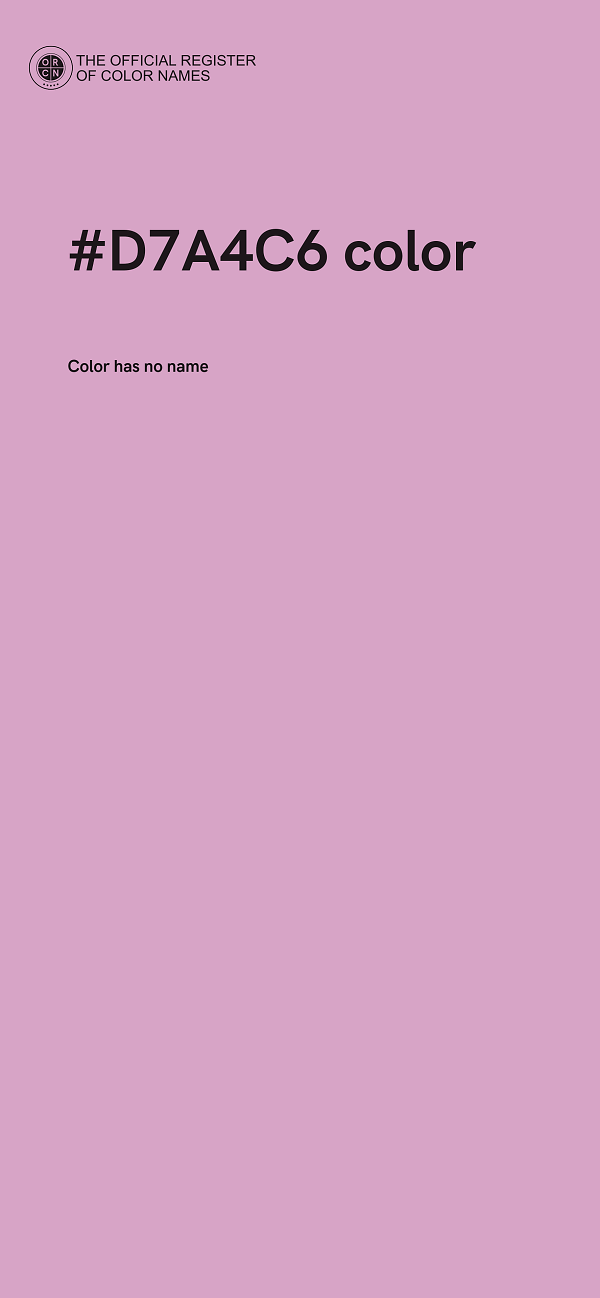 #D7A4C6 color image