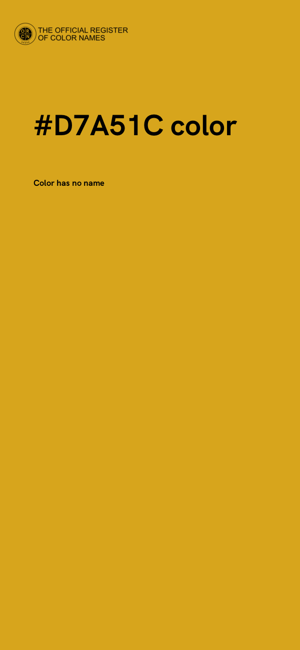 #D7A51C color image