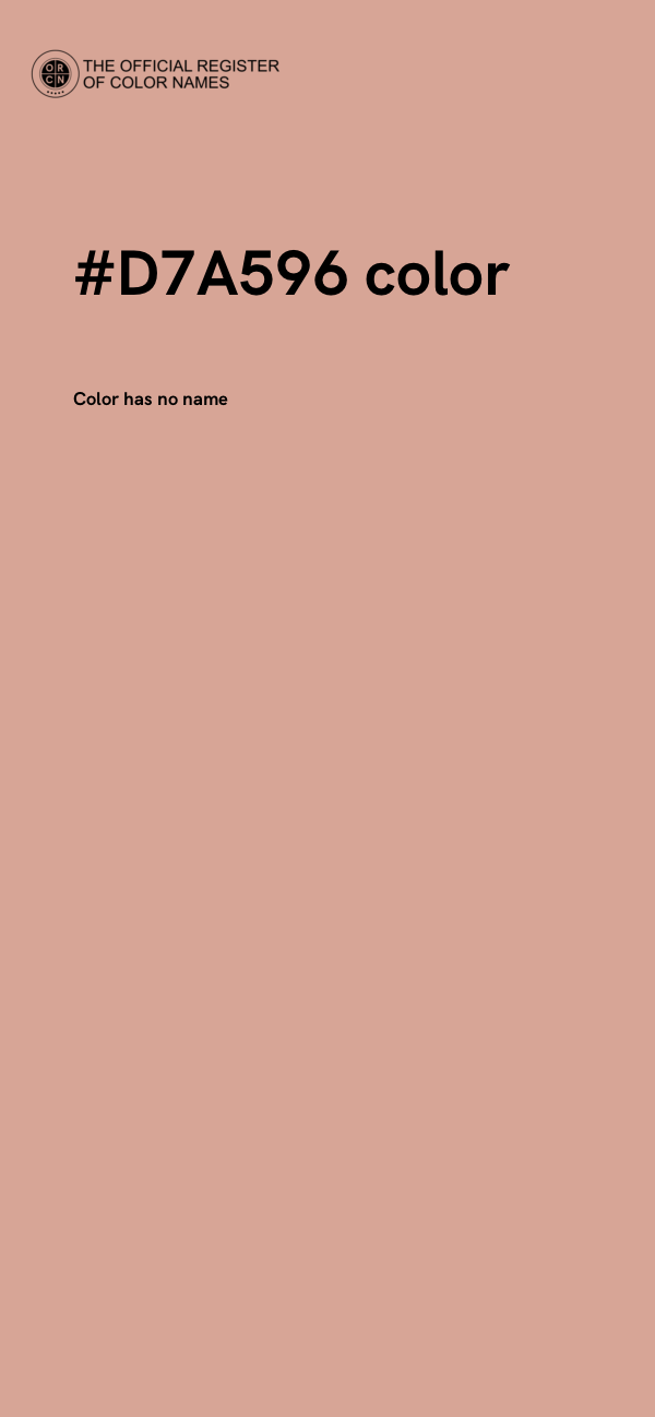 #D7A596 color image