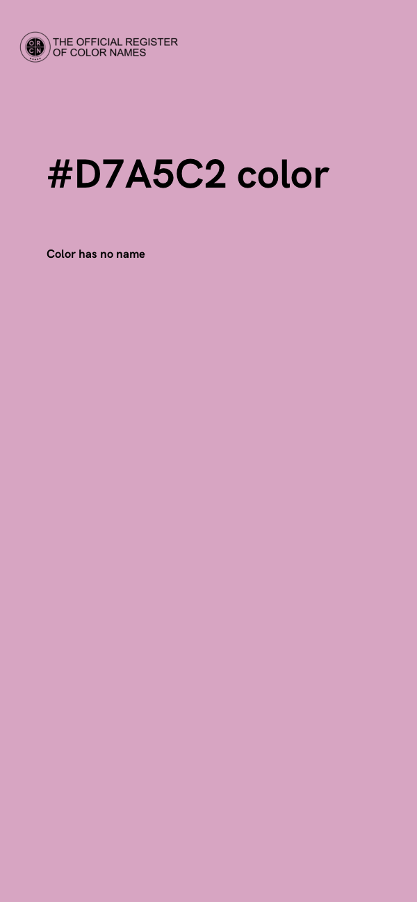 #D7A5C2 color image