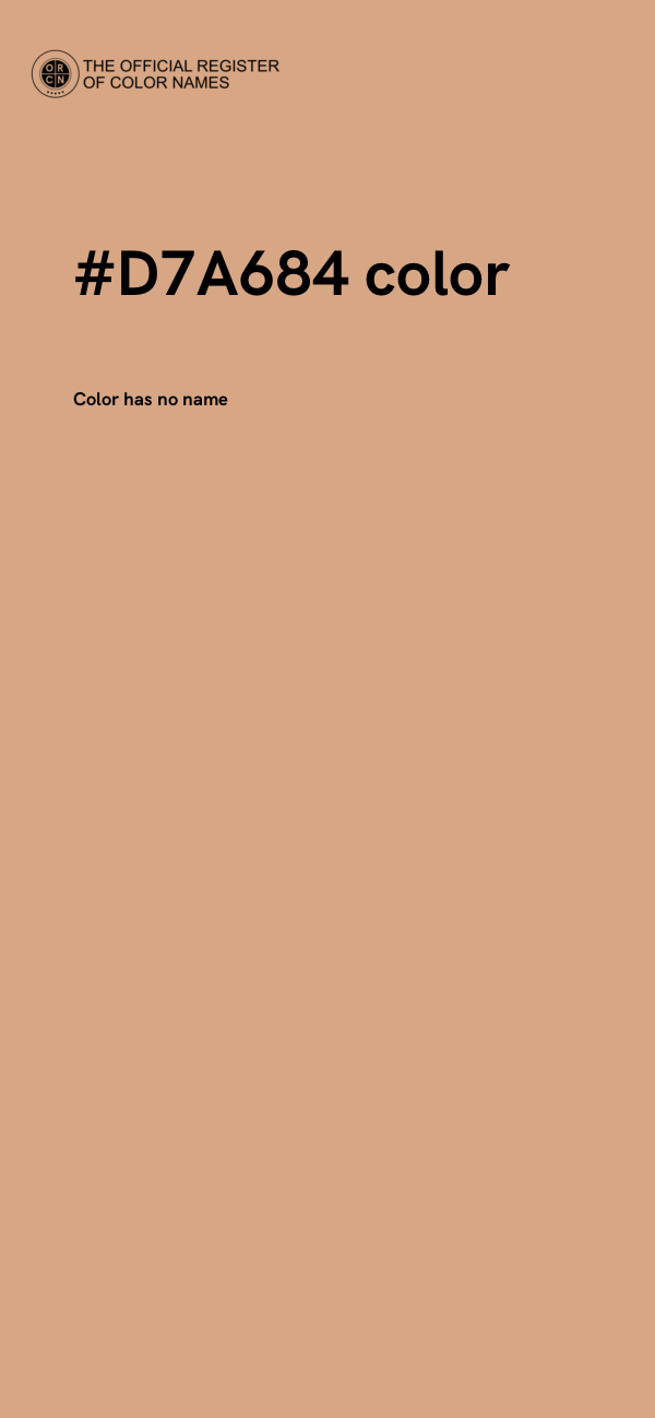 #D7A684 color image
