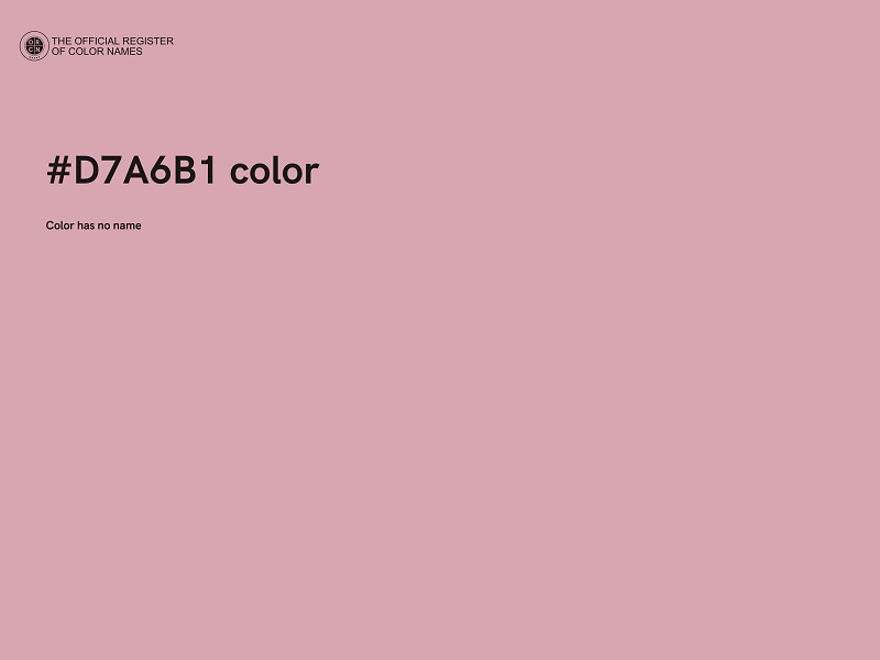 #D7A6B1 color image