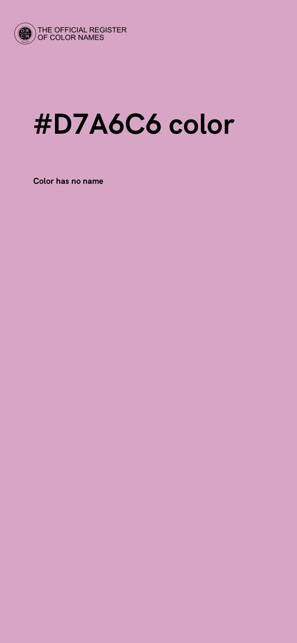 #D7A6C6 color image