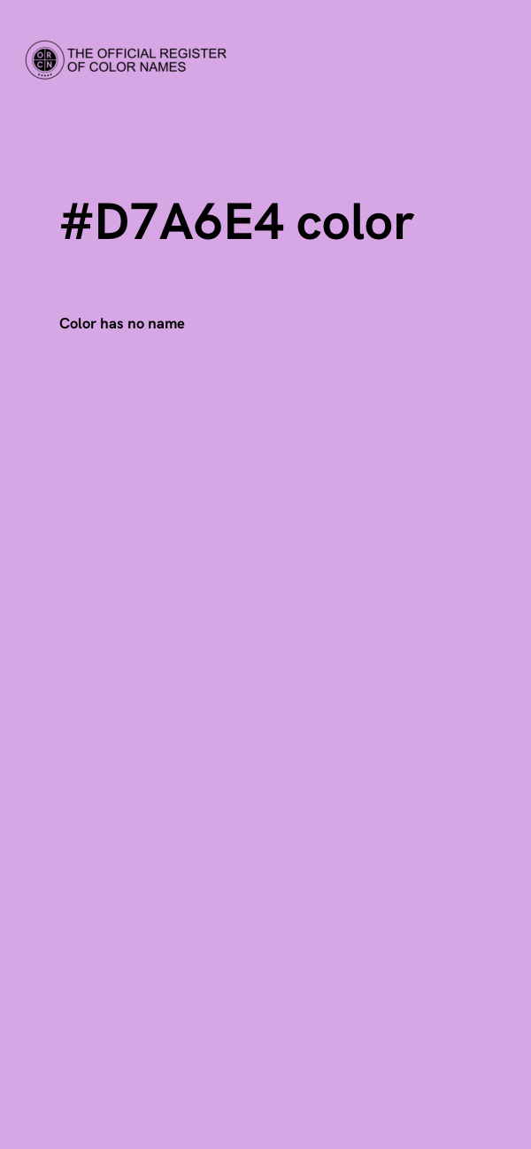 #D7A6E4 color image
