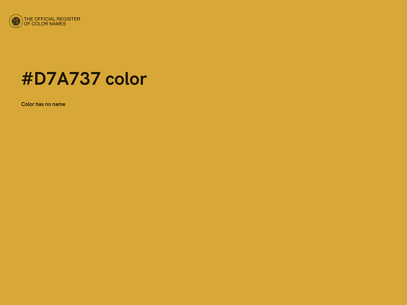 #D7A737 color image