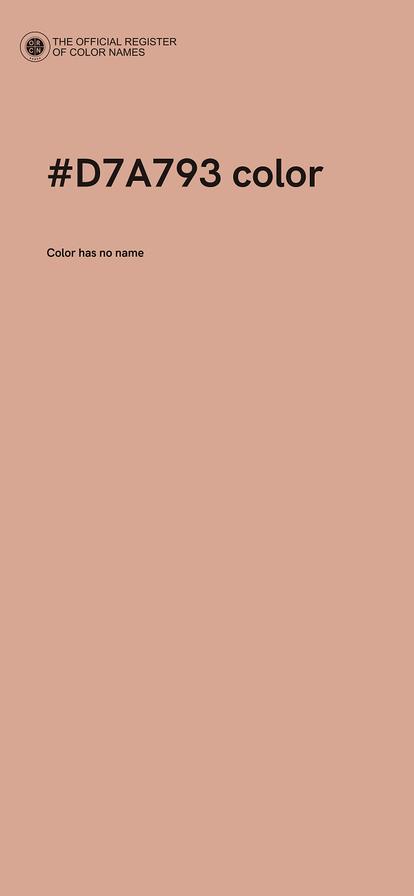 #D7A793 color image