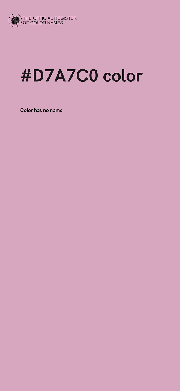 #D7A7C0 color image