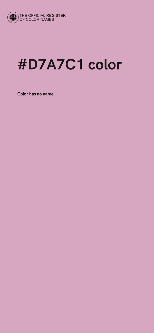 #D7A7C1 color image