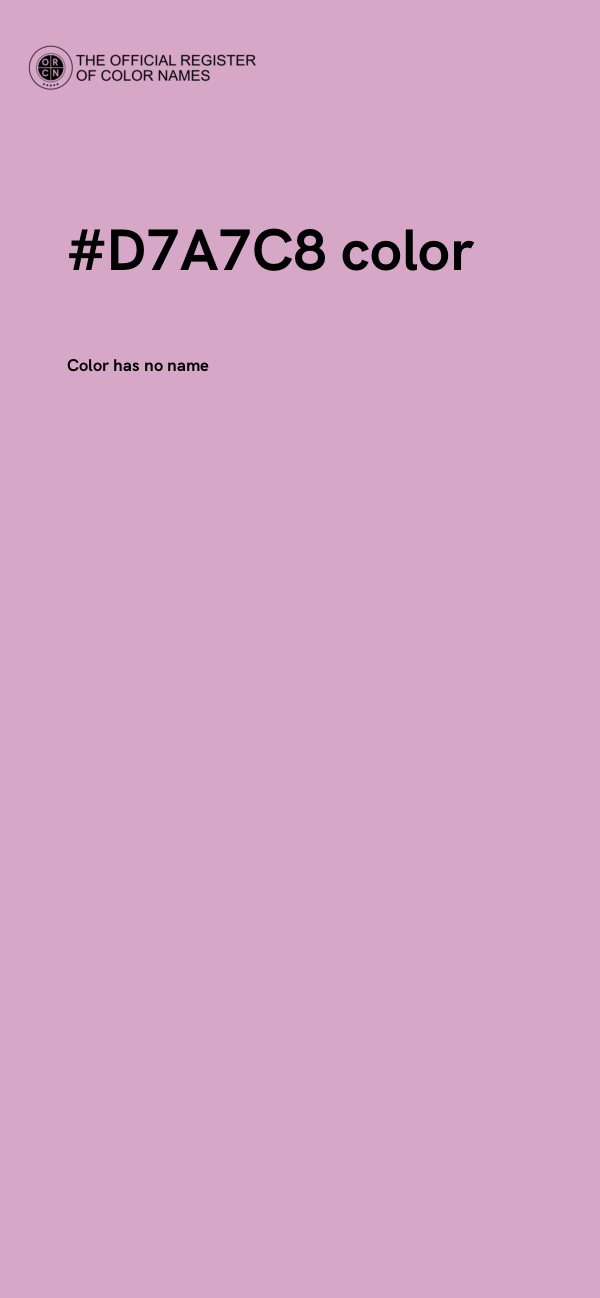 #D7A7C8 color image