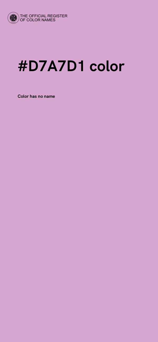 #D7A7D1 color image
