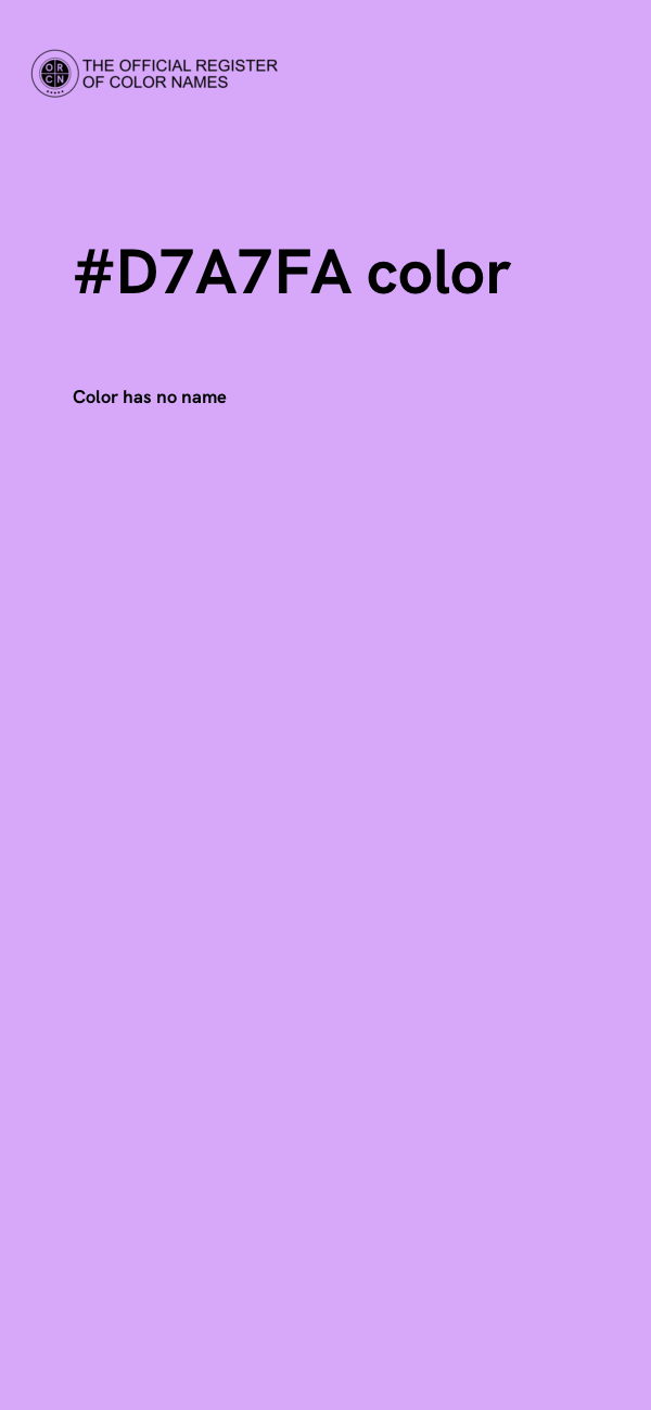 #D7A7FA color image