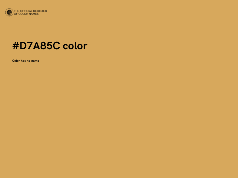 #D7A85C color image