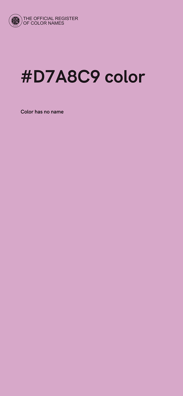 #D7A8C9 color image