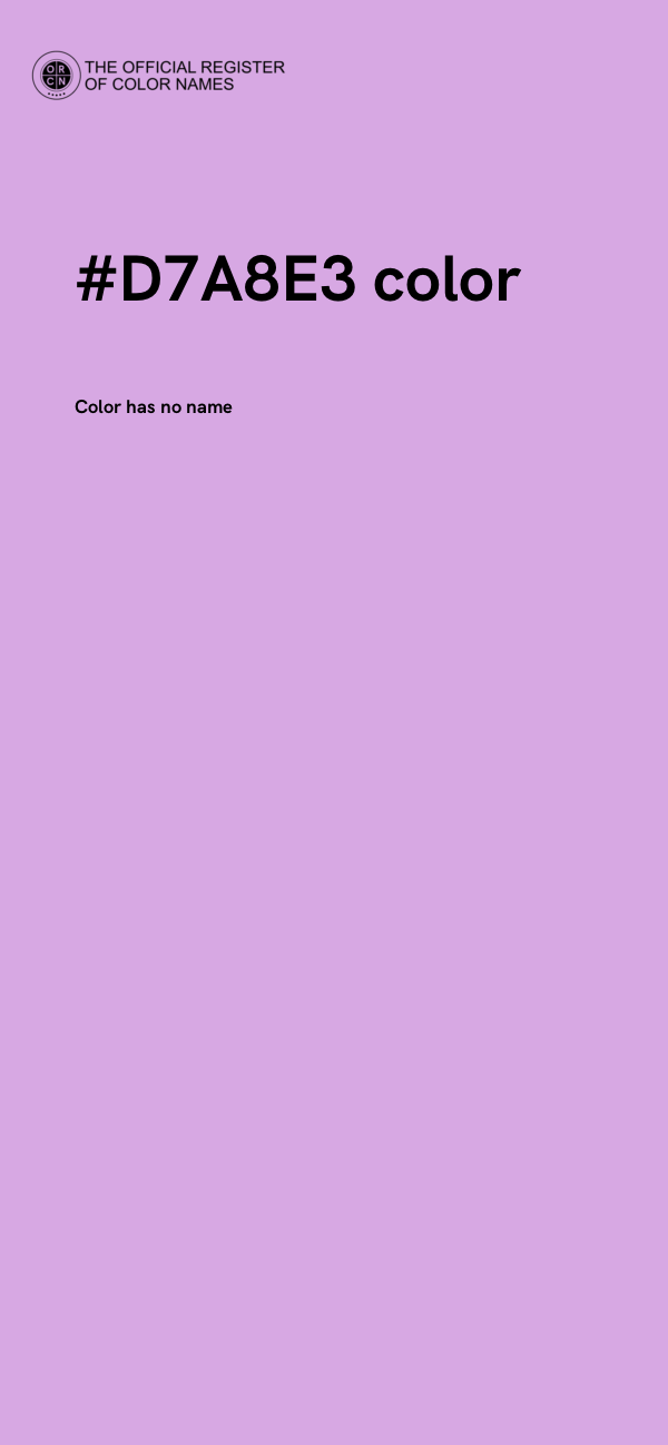 #D7A8E3 color image