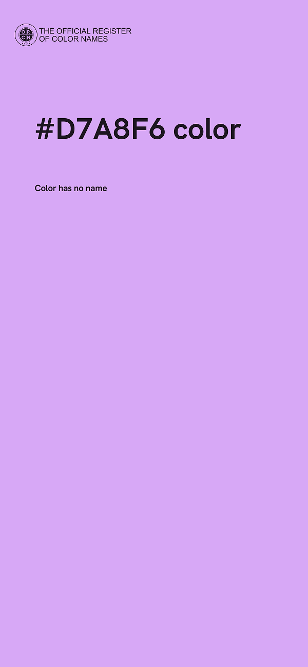 #D7A8F6 color image