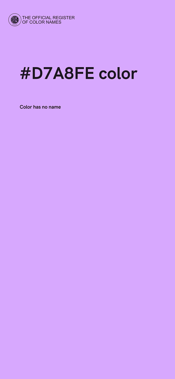 #D7A8FE color image