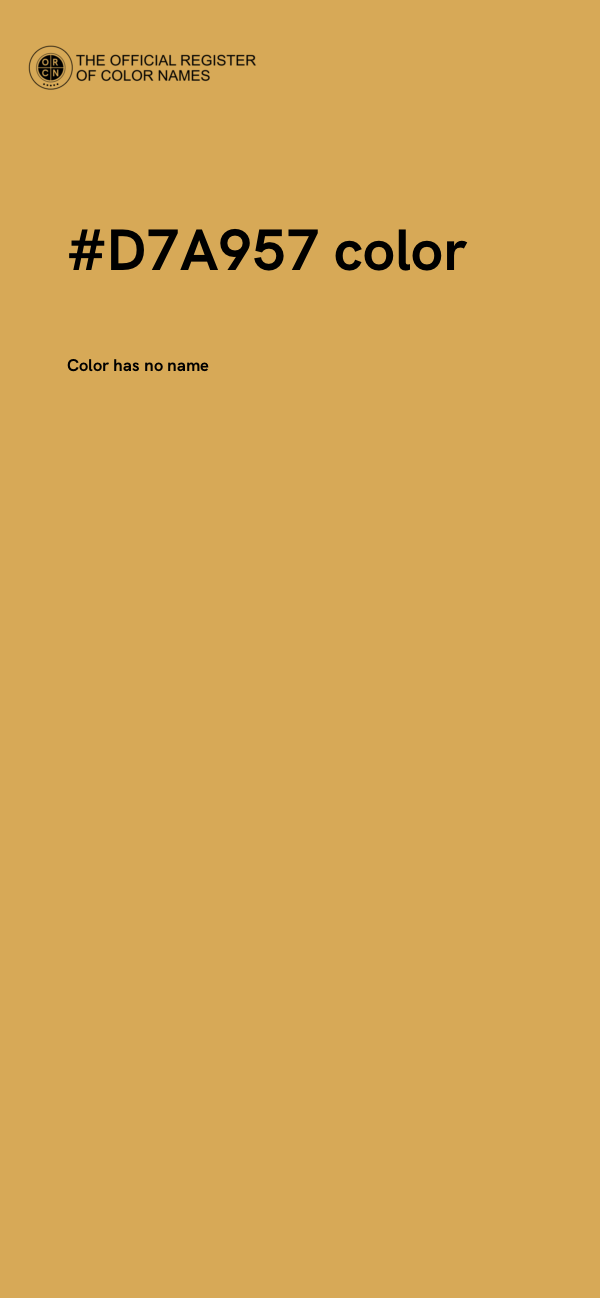 #D7A957 color image