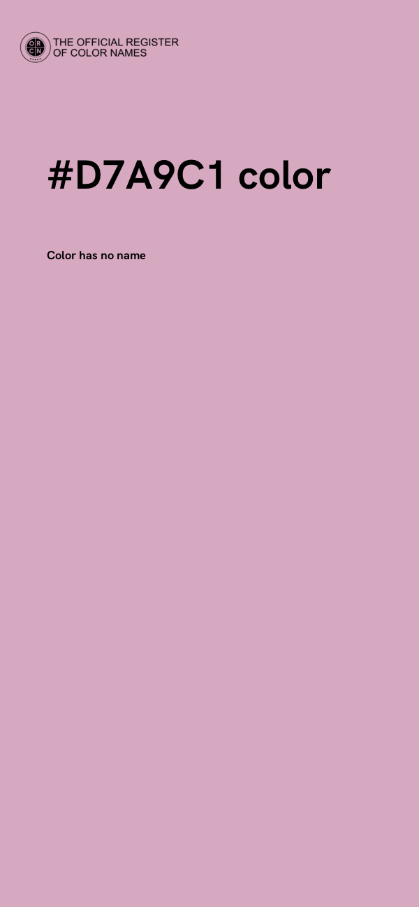 #D7A9C1 color image
