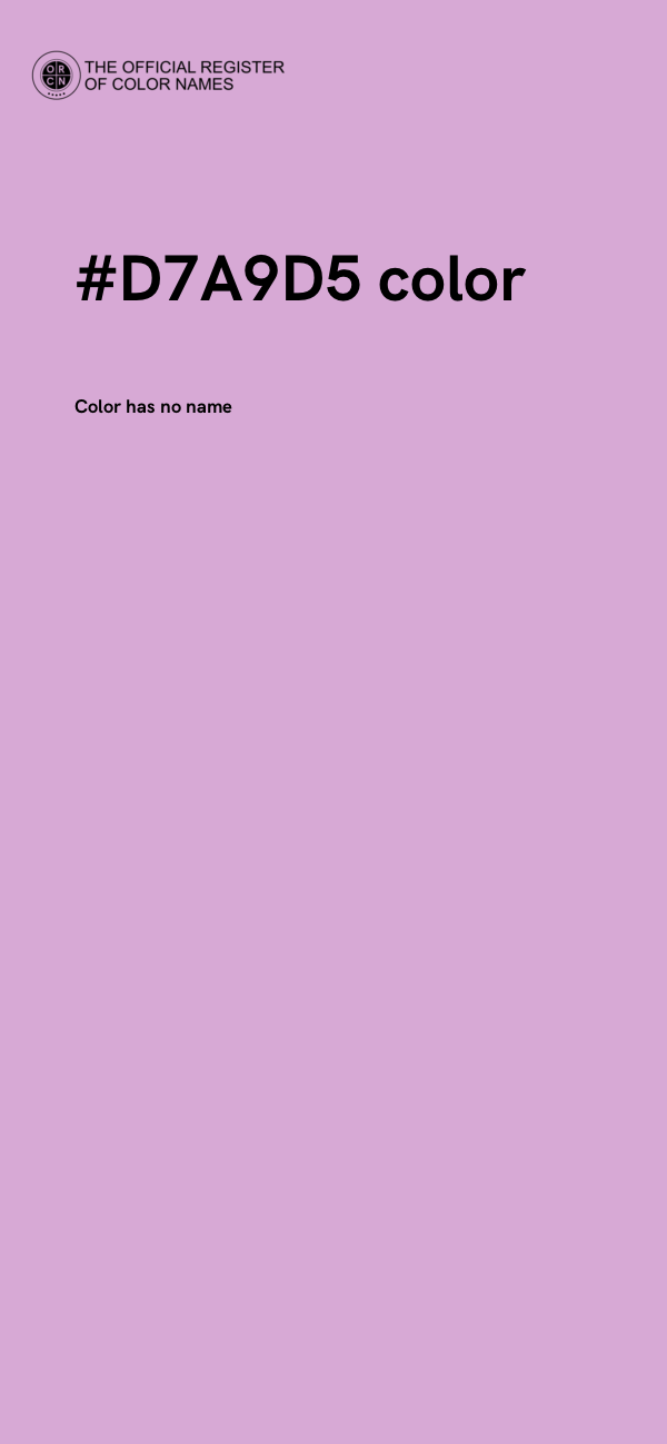 #D7A9D5 color image